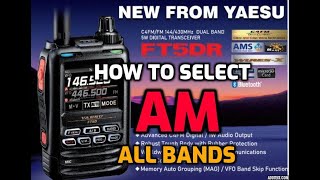 YAESU FT5D  Select AM all BandsLinks to Militarys Airbands [upl. by Malan493]