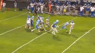 High School Football Officiating  Training Clip 71  Text Book Roughing The Passer [upl. by Novyat]