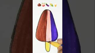 🌰🍑🍆🌽🍦 satisfying painting amazing drawing artandcraft shortvideo [upl. by Southard]