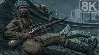 Stalingrad 1942 Red Army 62nd Rifle Division Call of Duty World at War  Part 4  8K [upl. by Nwahsyt]