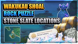 Wakukau Shoal Rock Puzzle Stone Slates Locations 2× LUXURIOUS CHESTS  Genshin Impact [upl. by Rutherford]