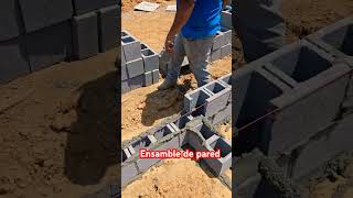 ensamble de paredwork hazlotumismoenconstruction block trabajo [upl. by Nellda]