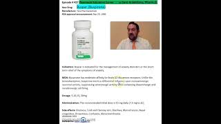 Buspar Buspirone management of anxiety disorders [upl. by Yevreh667]