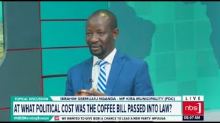 At what political cost was the coffee bill passed into law  NBS Morning Breeze [upl. by Cohette]