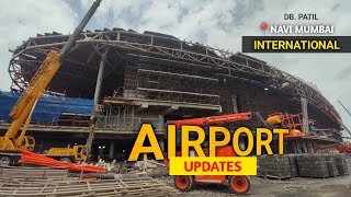 Navi Mumbai International Airportl Work Full Update  Navi Mumbai Airport Progress Update [upl. by Leerzej]