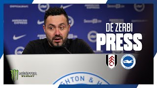 Roberto De Zerbis Fulham Press Conference Team News And Injuries [upl. by Tuddor603]