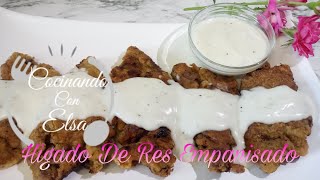 COMO HACER ❗HÍGADO DE RES EMPANIZADO❗😋super delicioso [upl. by Eldwin]