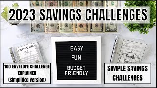 2023 SAVINGS CHALLENGES  100 ENVELOPE CHALLENGE EXPLAINED  BUDGET FRIENDLY SAVINGS  SAVINGS [upl. by Hound]