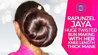 How to SwirlTwisted Bun Hairstyle  Easy Twisted Bun Hairstyle For Long amp Medium Hair  Swirl Bun [upl. by Tolland]