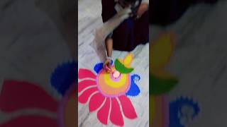 Rangoli🥰🥰 shorts youtubeshorts lifewithsheetal rangoli diwali trending like subscribe love [upl. by Gathers873]