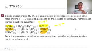 Cours à distance YR465  Exercices ionisation de leau [upl. by Swerdna]