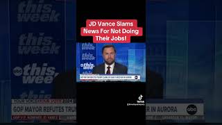 JD Vance Slams the News shortvideo news trump [upl. by Noelc]