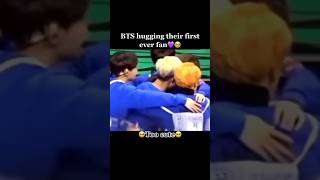 quotBts hugging this female fanquot😭😭bts btsarmy btsshorts trending shorts viralvideo viral v [upl. by Audres]