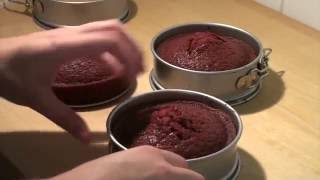 ASMR BAKING Mini Red Velvet Cake [upl. by Anitsirhc]