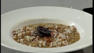 Lentejas con arroz  Lentils and rice in pressure cooker [upl. by Odeen]