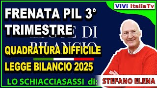 Legge di bilancio 2025 a rischio Pil fermo [upl. by Novehc]