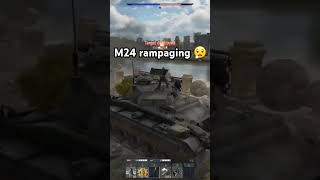 M24 rampaging 😮‍💨 warthunder warthundertanks tank [upl. by Edecrem]