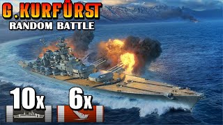 Großer Kurfürst Crushes All with 300K Damage and Massive Push to the Center 💥⚓ [upl. by Ebbarta]