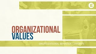 Organizational Values [upl. by Arden]