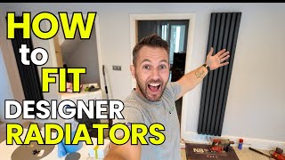 How to Install a Designer Radiator  column Radiator [upl. by Ahsekan614]