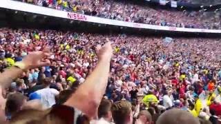 Manchester City Fans Singing Sergio Aguero Chant After Penalty Vs Sunderland At Home [upl. by Meelas]