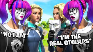 I Found a FAKE SOAR ZAXY AND QTCLAPS IN FORTNITE TOXIC 2V2 vs Impersonators [upl. by Tann469]