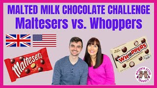 Maltesers vs Whoppers – Malted Milk Chocolate Challenge [upl. by Esilec]