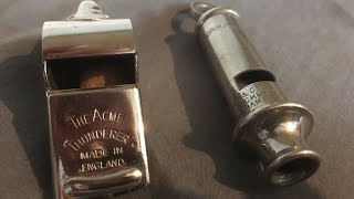 The ACME Thunderer and J Hudson police whistle ￼ [upl. by Shirlene]