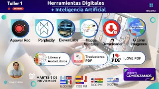 TALLER EN VIVO 1 HERRAMIENTAS DIGITALES  INTELIGENCIA ARTIFICIAL [upl. by Sidney159]