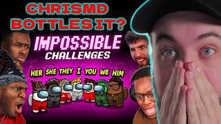 REACTING TO SIDEMEN AMONG US IMPOSSIBLE CHALLENGES [upl. by Virginia]