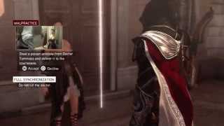 Assassins Creed Brotherhood Courtesans Mission MALPRACTICE walkthrough HD [upl. by Dearborn454]