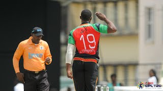 Sheldon Cottrell gives Chris Gayle the salute send off  CPL15 [upl. by Longtin]