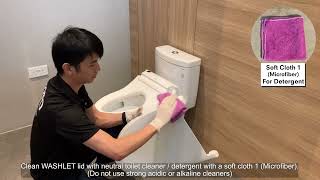 TOTO WASHLET S5 Deep Cleaning Video TCF24410 TCF24460 [upl. by Atiran]