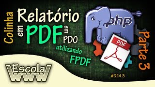 Criando Relatório em PDF com PHP e PDO utilizando FPDF  Parte 3  0243 [upl. by Ameerahs]