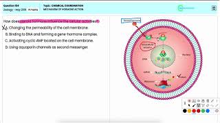 NEET 2019 Zoology  Mechanism of Hormone Action How Hormones Work in the Human Body Q154 [upl. by Noryak]