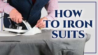 How To Iron A Suit Blazer or Sport Coat  How To Press Suits Sleeves Back Gentlemans Gazette [upl. by Moule395]