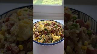 Quick Spam Fried Rice easyrecipe dinner homecook [upl. by Eillek310]