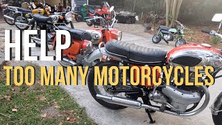 Garage Full of Motorcycles Need to Make Room [upl. by Atsyrc259]