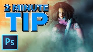 TEXT TRICK in PHOTOSHOP youll be glad you watched  2 minute TIP [upl. by Llenaj]