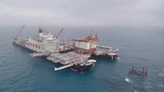 Offshore Decommissioning Allseas Pioneering Spirit Removes Valhall QP topsides [upl. by Celine]