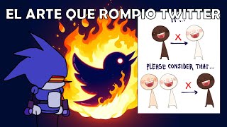 ESTE DIBUJO LE ROMPIO LA MENTE A TWITTER [upl. by Uzzial526]