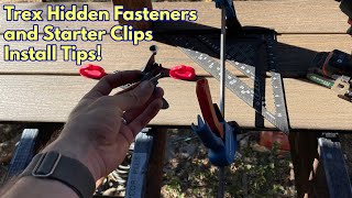 How to install Trex Deck Hidden Fasteners and Starter Clips [upl. by Lekcar]