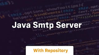 java smtp server [upl. by Sitnik]