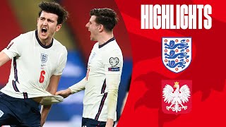 England 21 Poland  Maguire Volleys In Late Winner  World Cup 2022 Qualifiers  Highlights [upl. by Russo]