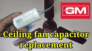 Gm Ceiling fan capacitor replacement crompton fan capacitor connection [upl. by Sallad]