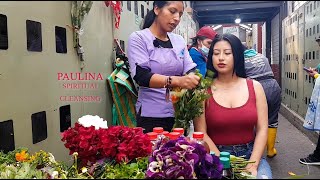 PAULINA  Old School Market Limpia Feria Libre Cuenca Spiritual Cleansing ASMR [upl. by Nicol]