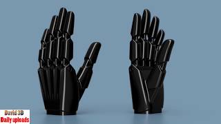 321 Super Simple Robotic Hand  Download free 3D cad models [upl. by Cad348]