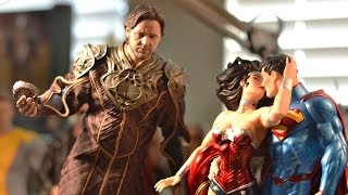 12quot 16 Hot Toys JOREL Man of Steel FIGURE amp SUPERMAN WONDERWOMAN The Kiss Statue review amp unboxing [upl. by Way]