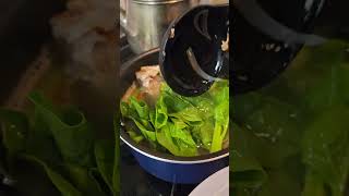 Lao oy green leafy vegetable soup alogbate healthy yummy [upl. by Margy340]