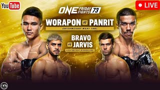 ONE Friday Fights 73 Worapon vs Panrit  LIVE STREAM  Muay Thai Watch Party  ONE Lumpinee 73 [upl. by Saxen]